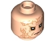 Part No: 3626pb3219  Name: Minifigure, Head Medium Nougat Sunken Eyes, Nougat Wrinkles and Scars, Frown, Large Scar on Back Pattern (SW Darth Vader)