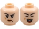 Part No: 3626pb3683 Name: Minifigure, Head Dual Sided Female Black Eyebrows, Beauty Mark, Medium Nougat Lips, Scar, Lopsided Grin / Open Mouth Smile and Closed Eyes Pattern Part No: 3626pb3683 Name: Minifigure, Head Dual Sided Female Black Eyebrows, Beauty Mark, Medium Nougat Lips, Scar, Lopsided Grin / Open Mouth Smile and Closed Eyes Pattern