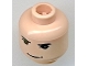 Part No: 3626px91  Name: Minifigure, Head Black Eyebrows, Upper Eyelids, Grin with Dimples Pattern