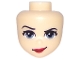 Part No: 36904  Name: Mini Doll, Head Friends with Sand Blue Eyes, Red Lips and Smirk Pattern