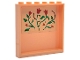 Part No: 59349pb390  Name: Panel 1 x 6 x 5 with Dark Orange Flowers with Green Stems and Leaves Pattern (Sticker) - Set 75683