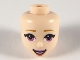 Part No: 66508  Name: Mini Doll, Head Friends with Medium Lavender Eyes, Dark Pink Lips and Open Mouth Pattern