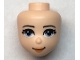 Part No: 66631  Name: Mini Doll, Head Friends with Bright Light Blue Eyes, Medium Nougat Lips and Closed Mouth Pattern