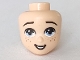 Part No: 68937  Name: Mini Doll, Head Friends with Bright Light Blue Eyes, Smiling and Freckles Pattern