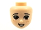 Part No: 72441  Name: Mini Doll, Head Friends with Brown Eyes, Freckles and Open Mouth Smile Pattern
