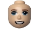 Lot ID: 402491260  Part No: 77409  Name: Mini Doll, Head Friends Male Large with Reddish Brown Eyebrows and Chin Dimple, Dark Azure Eyes, Open Mouth Smile with Teeth Pattern