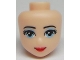 Part No: 95872  Name: Mini Doll, Head Friends with Light Blue Eyes with Eye Shadow, Red Lips and Closed Mouth Pattern