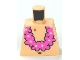 Lot ID: 191869522  Part No: 973pb1041  Name: Torso SpongeBob with Navel and Pink Lei Pattern
