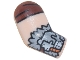 Part No: 982pb396 Name: Arm, Right with Reddish Brown Sleeve, Silver Armor Plates and Light Bluish Gray Long Fur Trim Pattern Part No: 982pb396 Name: Arm, Right with Reddish Brown Sleeve, Silver Armor Plates and Light Bluish Gray Long Fur Trim Pattern