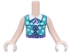 Part No: FTGpb556c01 Name: Torso Mini Doll Girl Dark Turquoise Sleeveless Shirt with White Stars and Collar, Metallic Pink Ties and Medium Lavender Waistband Pattern, Light Nougat Arms with Hands Part No: FTGpb556c01 Name: Torso Mini Doll Girl Dark Turquoise Sleeveless Shirt with White Stars and Collar, Metallic Pink Ties and Medium Lavender Waistband Pattern, Light Nougat Arms with Hands