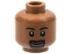 Part No: 3626px276  Name: Minifigure, Head Male Eyebrows, White Pupils, Goatee and Grin Pattern