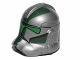 Part No: 11217pb06  Name: Minifigure, Headgear Helmet SW Clone Trooper with Dark Green Pattern (Commander Gree)