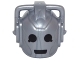 Part No: 21970pb01  Name: Minifigure, Head, Modified Robot with 2 Handles with Black Eyes and Mouth Pattern (Cyberman)