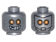 Part No: 3626pb1502 Name: Minifigure, Head Dual Sided Alien Robot with Yellow Eyes, Mask with Metal Bolts, Closed Mouth / Open Mouth Pattern Part No: 3626pb1502 Name: Minifigure, Head Dual Sided Alien Robot with Yellow Eyes, Mask with Metal Bolts, Closed Mouth / Open Mouth Pattern