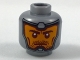 Part No: 3626pb1956  Name: Minifigure, Head Balaclava, Orange Face, Dark Red Eyebrows, Cheek Lines and Stubble Pattern