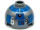 Part No: 553pb006  Name: Brick, Round 2 x 2 Dome Top with Blue Pattern (R2-D2 Clone Wars)