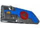 Part No: 64683pb013  Name: Technic, Panel Fairing # 3 Small Smooth Long, Side A with Triangle in Red Circle and Milano Spaceship Pattern (Sticker) - Set 76021