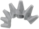 Part No: 7313  Name: Minifigure, Hair Mohawk Conical Spikes - Flexible Rubber