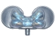 Part No: 8085pb01  Name: Minifigure, Mouse Ears with Small Pin with Molded Satin Trans-Clear Bow Pattern