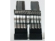 Lot ID: 276469897  Part No: 970c00pb1276  Name: Hips and Legs with Black Boots, Metallic Silver Belt and Stripes Pattern
