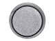 Part No: 98138pb041  Name: Tile, Round 1 x 1 with Silver Circle with Black Border Pattern