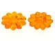 Part No: 46282  Name: Clikits, Icon Flower 10 Petals 2 x 2 Small with Pin, Polished (Transparent Colors Only)