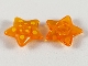 Part No: 46285pb02  Name: Clikits, Icon Star 2 x 2 Small with Pin, Polished with 5 Small and 5 Large Yellow Dots Pattern