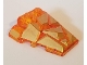 Part No: 64867pb03  Name: Wedge 4 x 4 Fractured Polygon Top with Gold Facets Pattern