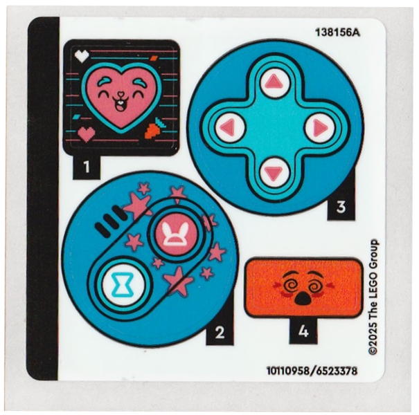 Sticker Sheet for Set 71490 - (10110958/6523378)