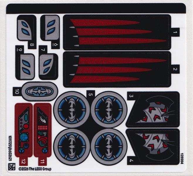 Sticker Sheet for Set 76333 - (10117251/6602621)