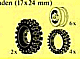 Set No: 1226  Name: Tractor Tires and Hubs
