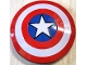Set No: 242506  Name: Captain America metal box {Shield Shaped Box Version}