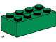 Set No: 3461  Name: 2 x 4 Dark Green Bricks