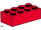 Set No: 3462  Name: 2 x 4 Red Bricks