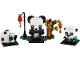 Set No: 40466  Name: Panda, Baby Panda 1 & Baby Panda 2