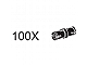 Set No: 5003122  Name: Connector Pegs with Friction Ridge - Black