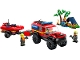 Set No: 60412  Name: 4x4 Fire Truck with Rescue Boat