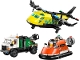 Set No: 60505  Name: Airplane, Service Truck & Hovercraft Remix