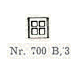 Set No: 700.B.3  Name: Individual 1 x 2 x 2 Window (without glass)