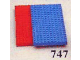 Set No: 747  Name: Baseplates, Red and Blue