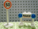 Set No: 7904  Name: Advent Calendar 2006, City (Day 17) - Police Barricade and Speed Limit Sign