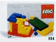 Lot ID: 62262551  Set No: 814  Name: Baseplates, Green, Red and Yellow