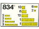 Set No: 834  Name: Yellow Bricks Parts Pack