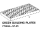 Lot ID: 340038231  Set No: 9864  Name: Building Plates, Green