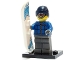 Set No: col05  Name: Snowboarder Guy, Series 5 (Complete Set with Stand and Accessories)