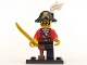 Set No: col08  Name: Pirate Captain, Series 8 (Complete Set with Stand and Accessories)
