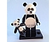 Set No: coltlm  Name: Panda Guy, The LEGO Movie (Complete Set with Stand and Accessories)