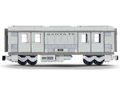 10025-1 Santa Fe Cars - Set I (mail or baggage car)