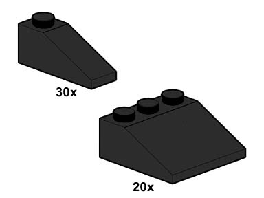 10055-1 Black Slopes 33 3 x 1 and 3 x 3