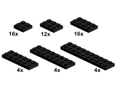 10057-1 Black Plates 2 x n